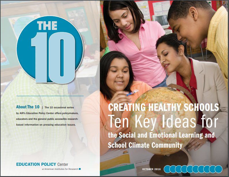 Cover Creating Healthy Schools: Ten Key Ideas for the SEL and School Climate Community