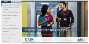 Effective Practices for Coaches