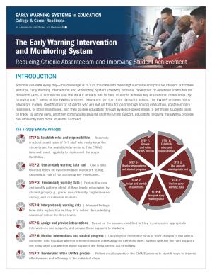 Cover of The Early Warning Intervention and Monitoring System: Reducing Chronic Absenteeism and Improving Student Achievement